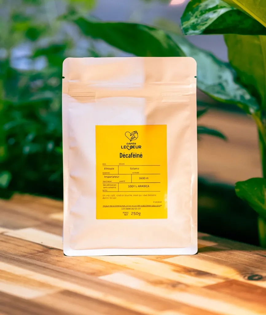 Éthiopie Décaféiné - Café en grain décaféiné, floral et élégant (Grain)
