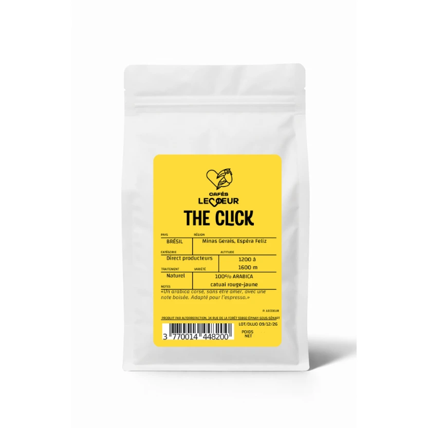 The Click - Café en grain du Brésil, gourmand et équilibré