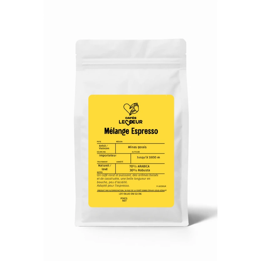 Le mélange Espresso - Café en grain pour Espresso